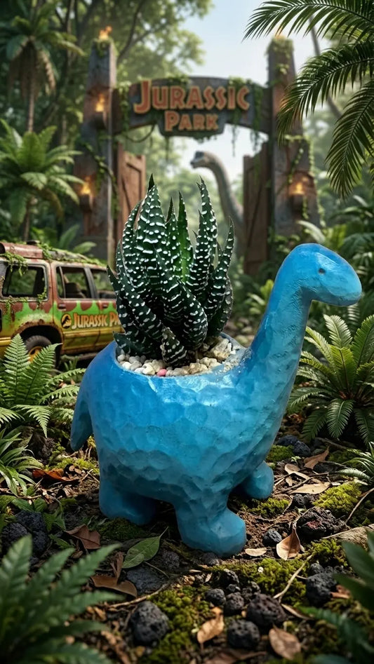 🦕 【拼肉肉】侏羅紀萌物降臨|長頸龍多肉盲盒 (含盆土專業組裝) 拼肉肉 Puzzle Of Succulent